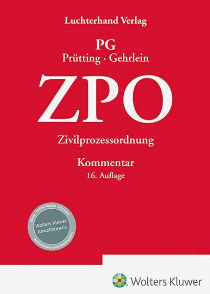 Gehrlein, Prof. Dr. Markus ZPO Kommentar: Zivilprozessordnung – Kommentar
