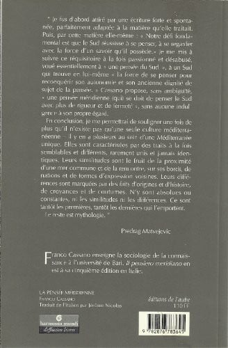 Cassano, Franco La pensée méridienne