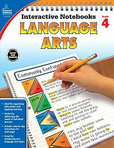Carson-Dellosa Publishing Language Arts, Grade 4 (Interactive Notebooks)