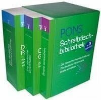 PONS Schreibtischbibliothek 3 Bände 'Die deutsche Rechtschreibung', 'Die deutsche Grammatik' und 'Briefe schreiben'