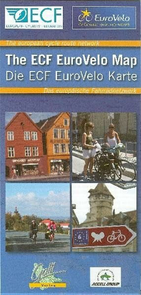 Galli Verlag+Vertrieb GmbH Hohenwart EuroVelo MAP ECF The european cycle route network / Das europäische Fahrradnetzwerk: 12 EuroVelo-Routen. 1:4000000: Das europäische Fahrradnetzwerk. ... European Cyclists' Federation (Fahrradkarte)