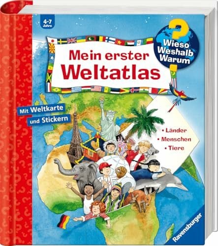Erne, Andrea Wieso? Weshalb? Warum? Sonderband - Mein erster Weltatlas (Sachbuch ab 4 Jahre - mit Klappen, Stickern und riesigem Poster)
