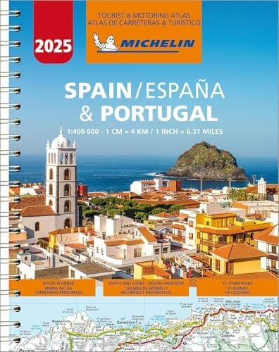 Michelin Michelin Straßenatlas Spanien & Portugal mit Spiralbindung (Atlas (Michelin))