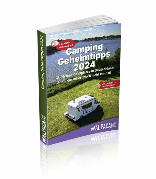 AlpacaCamping GmbH AlpacaCamping - Camping Geheimtipps 2024 - Camping Reiseführer und Stellplatzführer. Für Wohnmobil & Wohnwagen! Inkl. Geheimtipps der Gastgeber. Camping auf dem Bauernhof, beim Winzer und im Grünen.