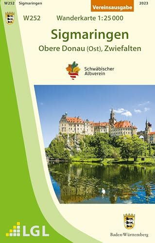 Schwäbischer Albverein e.V. W252 Sigmaringen - Obere Donau (Ost), Zwiefalten: Wanderkarte 1:25.000 (Karte des Schwäbischen Albvereins)