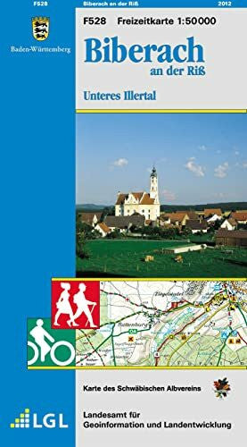 LGL Biberach an der Riss, Unteres Illertal: Karte des Schwäbischen Albvereins (Freizeitkarten 1:50000 / Mit Touristischen Informationen, Wander- und Radwanderungen)