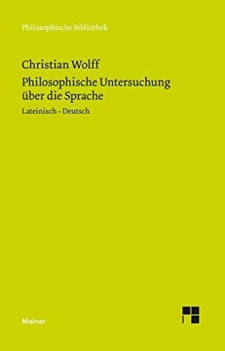 Specht, Rainer Philosophische Untersuchung über die Sprache (Philosophische Bibliothek)