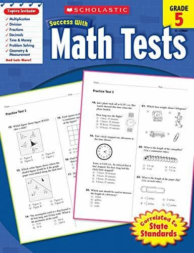 Scholastic Inc. Math Tests, Grade 5