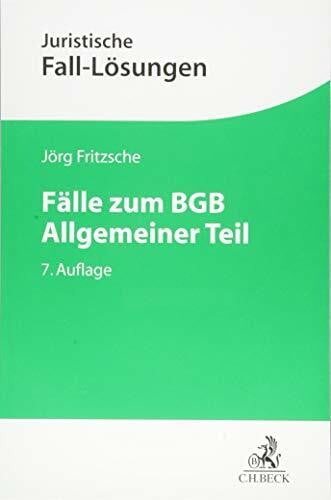 Fritzsche, Jörg Fälle zum BGB Allgemeiner Teil