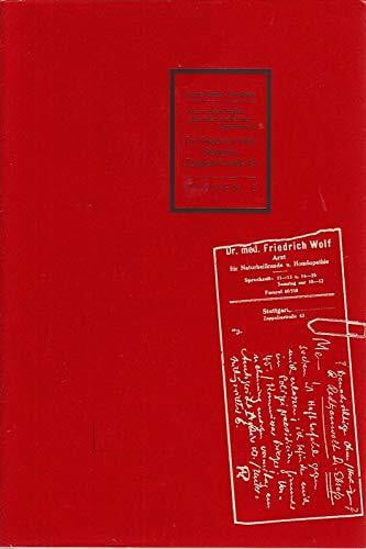 Mende, Dirk Dr. Friedrich Wolf, Stuttgart, Zeppelinstrasse 43 (Spuren: 1988 ff.)