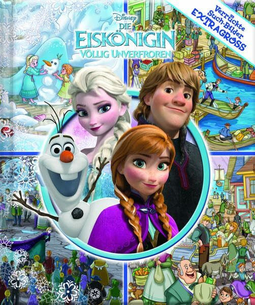 Disney Die Eiskönigin - Disney - Verrückte Such-Bilder extragroß - Hardcover-Wimmelbuch für Kinder ab 3 Jahren im XXL Format