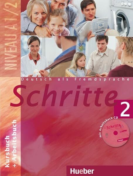 Bovermann, Monika Schritte 2: Deutsch als Fremdsprache / Kursbuch + Arbeitsbuch mit Audio-CD zum Arbeitsbuch