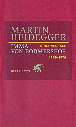 Imma von Bodmershof Briefwechsel 1959-1976
