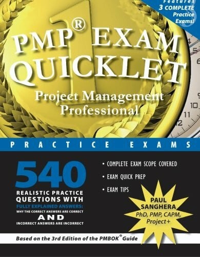 Sanghera, Paul Pmp Exam Quicklet: Project Management Professional Practice Exams