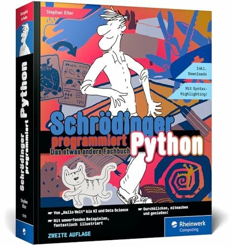 Elter, Stephan Schrödinger programmiert Python: Das etwas andere Fachbuch. Im Comic-Stil programmieren mit Python lernen.