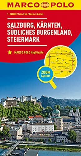 MAIRDUMONT GmbH & Co. KG MARCO POLO Regionalkarte Österreich 02 Salzburg, Kärnten, Steiermark 1:200.000: mit südlichem Burgenland