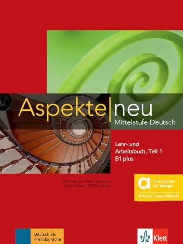 Collectif Aspekte neu B1 plus Teil 1 - Hybride Ausgabe allango: Mittelstufe Deutsch. Lehr- und Arbeitsbuch mit Audios Teil 1 inklusive Lizenzschlüssel allango (24 Monate) (Aspekte neu: Mittelstufe Deutsch)