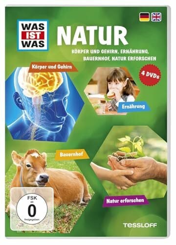 Tessloff Verlag Ragnar Tessloff GmbH & Co.KG Was Ist Was DVD Natur. Körper und Gehirn, Ernährung, Bauernhof, Natur erforschen
