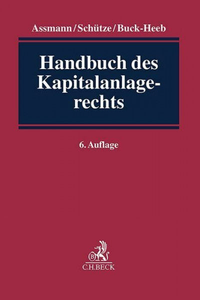 Worms, Alexander Handbuch des Kapitalanlagerechts