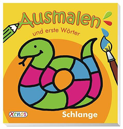 unbekannt Ausmalen und erste Wörter: Schlange