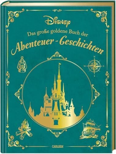 Steindamm, Constanze Disney: Das große goldene Buch der Abenteuer-Geschichten: 20 Vorlesegeschichten ab 4 Jahren mit Peter Pan, Aladdin, Mulan, der Eiskönigin und Co. (Die großen goldenen Bücher von Disney)