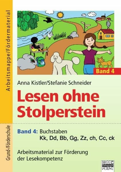 Schneider, Stefanie Lesen ohne Stolperstein: Band 4 - Buchstaben Kk, Dd, Bb, Gg, Zz, ch, Cc, ck: Arbeitsmaterial zur Förderung der Lesekompetenz. Arbeitsmappe/Fördermaterial