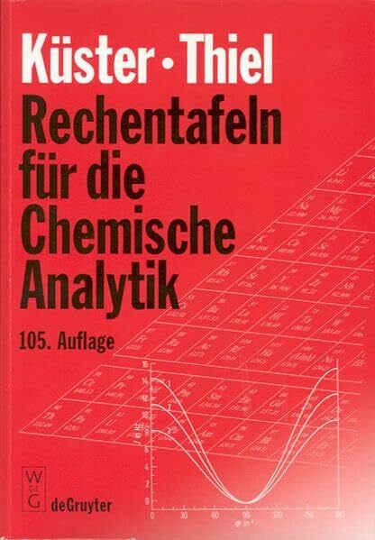 Ruland, Alfred Rechentafeln für die Chemische Analytik.