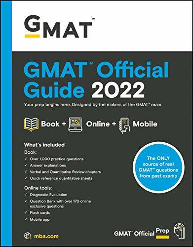 GMAC (Graduate Management Admission Council) GMAT Official Guide 2022: Book + Online Question Bank