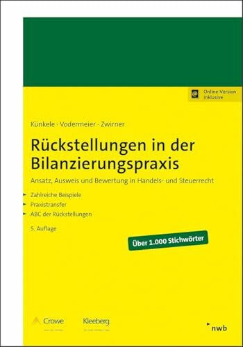 Vodermeier, Michael Rückstellungen in der Bilanzierungspraxis: Ansatz, Ausweis und Bewertung in Handels- und Steuerrecht