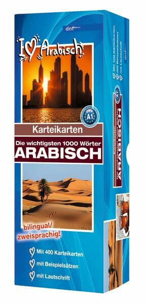 dnf-Verlag GmbH Karteikarten Die wichtigsten 1000 Wörter Arabisch (A1): (Auflage 1)