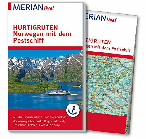 Schröder, Ralf MERIAN live! Reiseführer Hurtigruten. Norwegen mit dem Postschiff: Mit Extra-Karte zum Herausnehmen