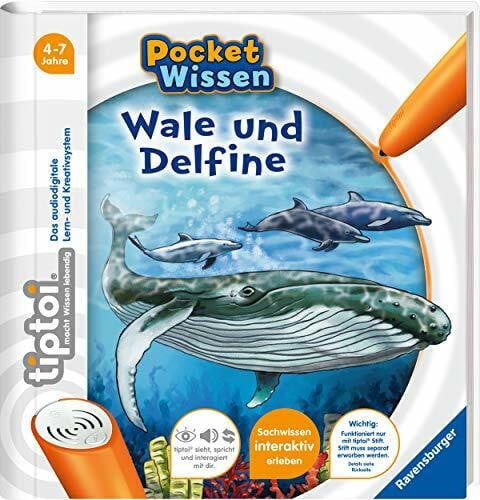 Wieker, Katharina tiptoi® Wale und Delfine: Interaktive Lernspiele und Aufgaben (tiptoi® Pocket Wissen)