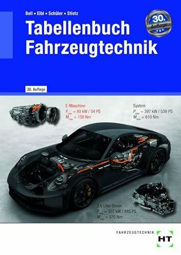 Schüler, Wilhelm Tabellenbuch Fahrzeugtechnik