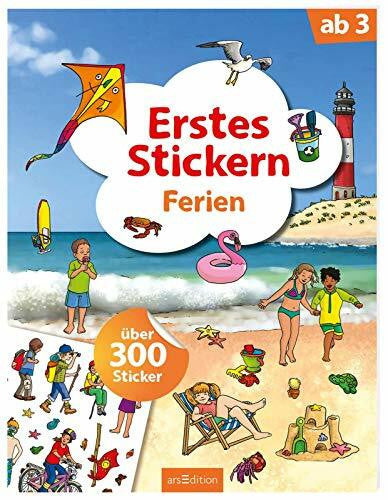 Coenen, Sebastian Erstes Stickern – Ferien: Über 300 Sticker | Erstes Stickerheft für Kindergarten-Kinder ab 3 Jahren