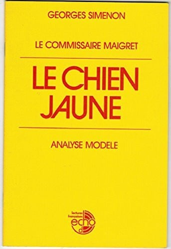 Le chien jaune. Analyse modele