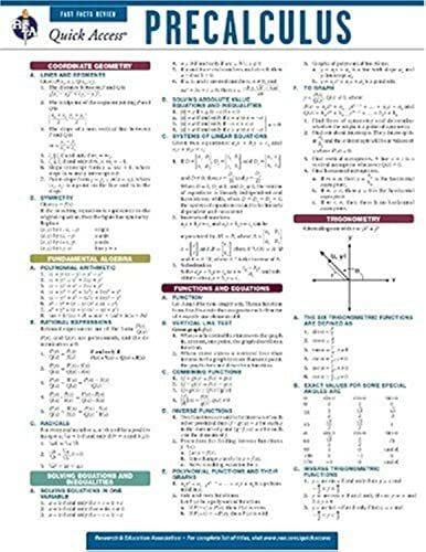 Editors of Rea Precalculus (Quick Access)