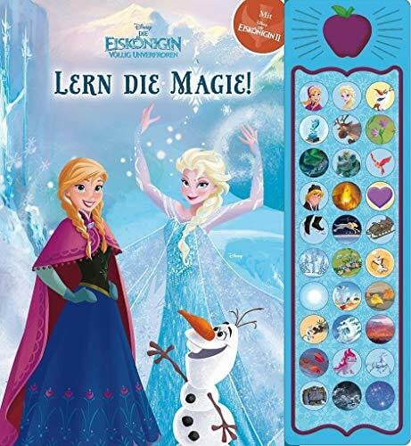 Disney 30-Button-Soundbuch - Disney - Die Eiskönigin, Lern die Magie! - interaktives Bilderbuch mit 30 zauberhaften Geräuschen: Interaktives Bilderbuch mit ... Geräuschen. Mit Disney Die Eiskönigin II
