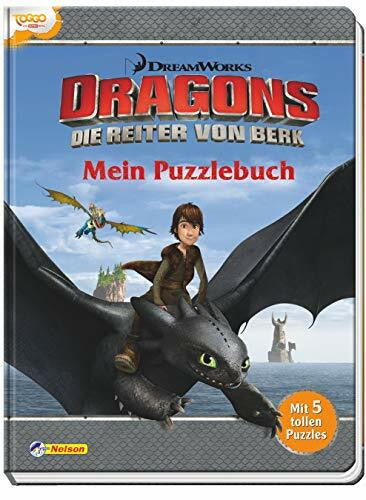 DreamWorks Animation UK Limited DreamWorks Dragons: Dreamworks Dragons: Mein Puzzlebuch: Mit 5 tollen Puzzles