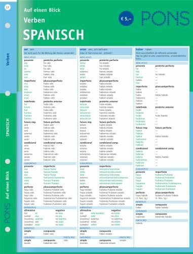Segoviano, Carlos PONS Verben auf einen Blick Spanisch: kompakte Übersicht, Verbformen und Konjugationen nachschlagen (PONS Auf einen Blick)