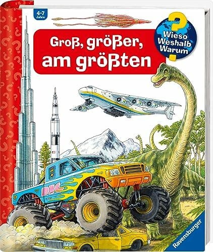 von Kessel, Carola Wieso? Weshalb? Warum? Sonderband - Groß, größer, am größten (Riesenbuch) (Sachbuch ab 4 Jahre - mit Klappen)