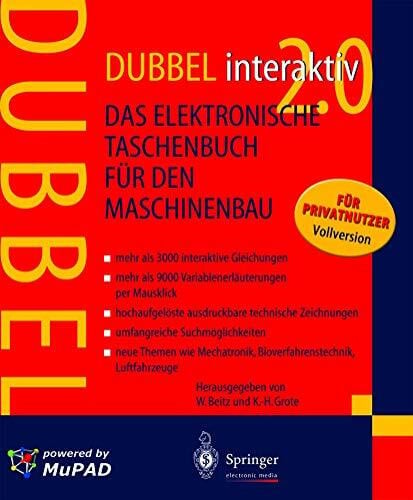 Jarecki, U. DUBBEL interaktiv 2.0: Das elektronische Taschenbuch für den Maschinenbau