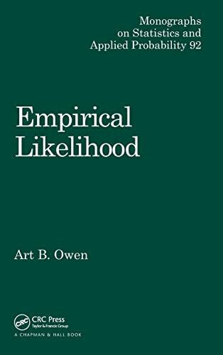 Tong, Howell Empirical Likelihood (Monographs on Statistics & Applied Probability)