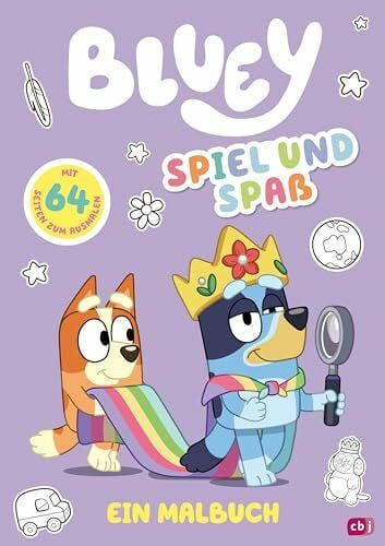 unbekannt BLUEY - Spiel und Spaß - Ein Malbuch: Mit 64 Seiten zum Ausmalen (BLUEY – Beschäftigung, Band 3)