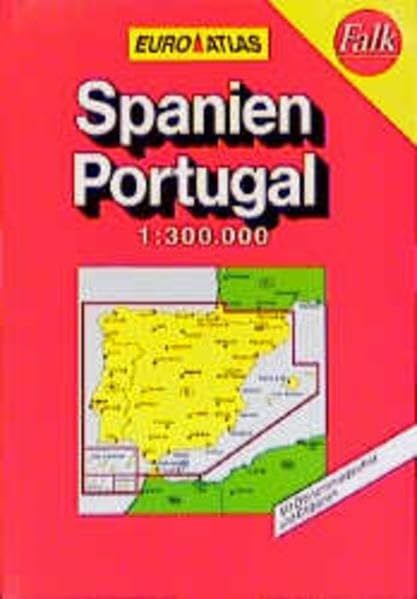 Reise- Und Verkehrsverlag RV Euro-Reiseatlas 1:300 000 Spanien / Portugal (Spiralbindung)