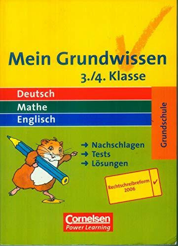 Metzger, Dr. Klaus Mein Grundwissen - Grundschule - Aktualisierte Ausgabe 2006: 3./4. Schuljahr - Schülerbuch