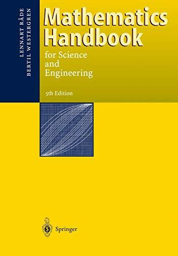 Westergren, Bertil Mathematics Handbook for Science and Engineering