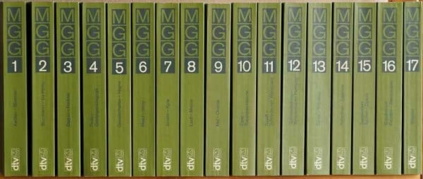 Blume, Friedrich Die Musik in Geschichte und Gegenwart (MGG): Allgemeine Enzyklopädie der Musik. Ungekürzte Taschenbuchausgbae