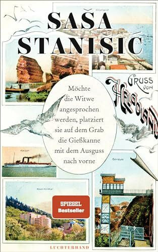 Stanišić, Saša Möchte die Witwe angesprochen werden, platziert sie auf dem Grab die Gießkanne mit dem Ausguss nach vorne