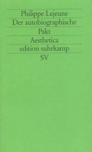 Bayer, Wolfram Der autobiographische Pakt (edition suhrkamp)