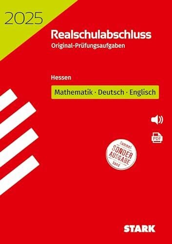 STARK Original-Prüfungen Realschulabschluss 2025 - Mathematik, Deutsch, Englisch - Hessen (Abschlussprüfungen)